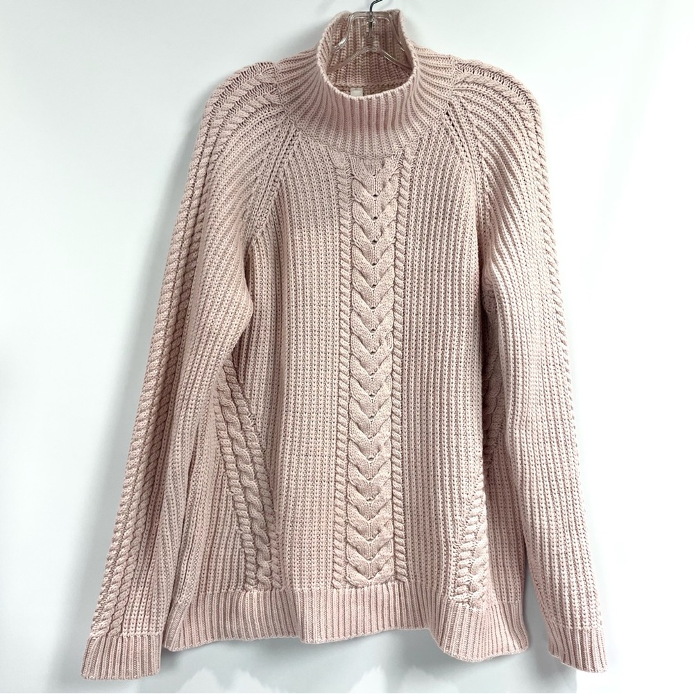 Lululemon Bring The Cozy Turtleneck Sweater Misty Pink Size 10